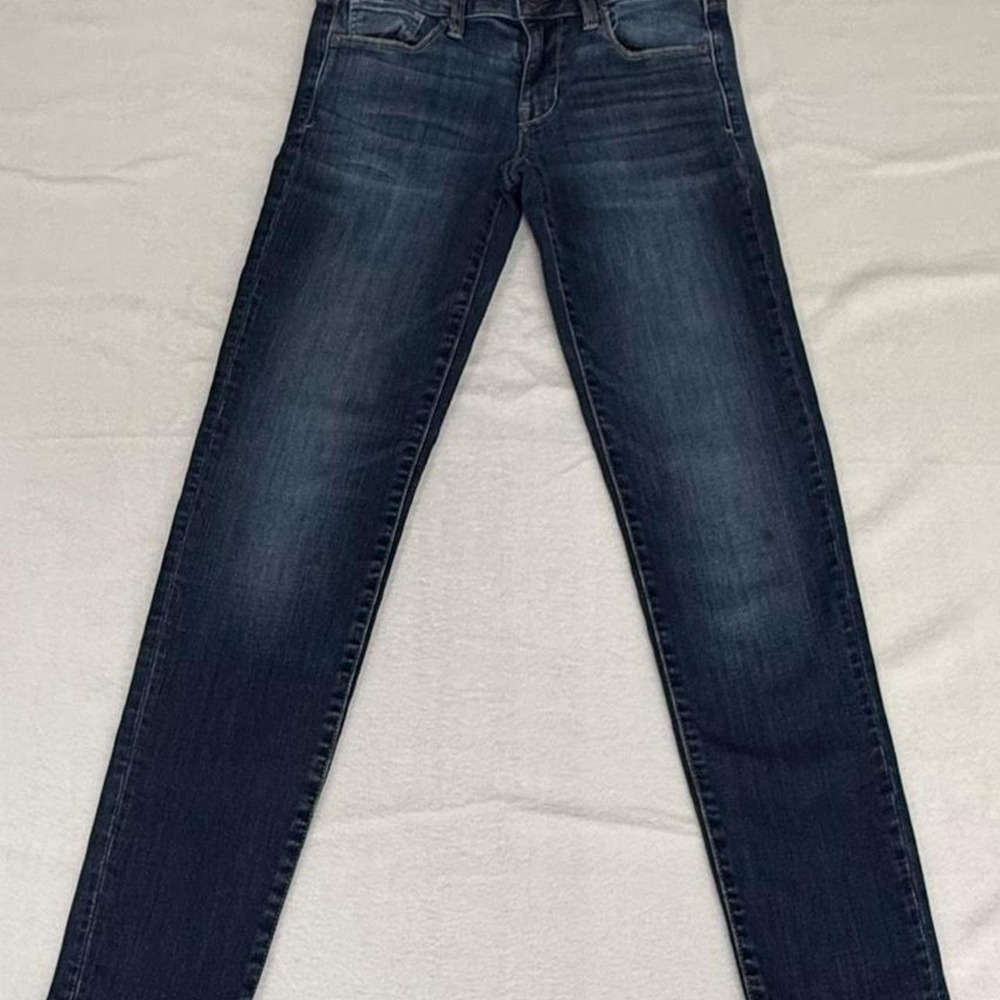American Eagle Super Stretch Skinny Jeans Women 2 Dark Wash Blue Denim Low Rise